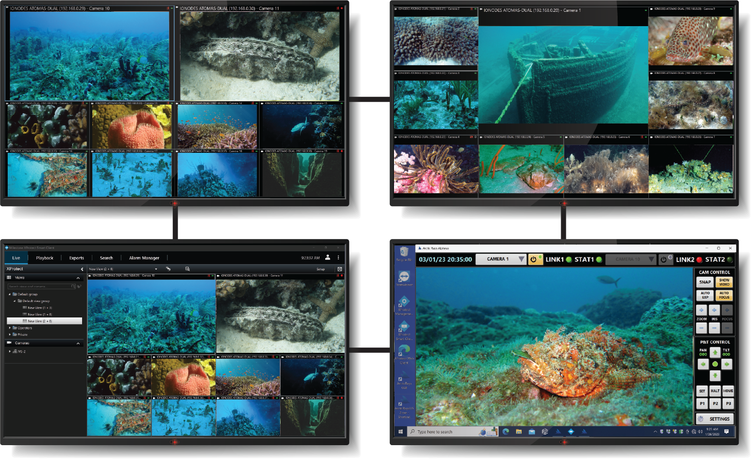Video management system of the Alpheus Subsea Surveillance System